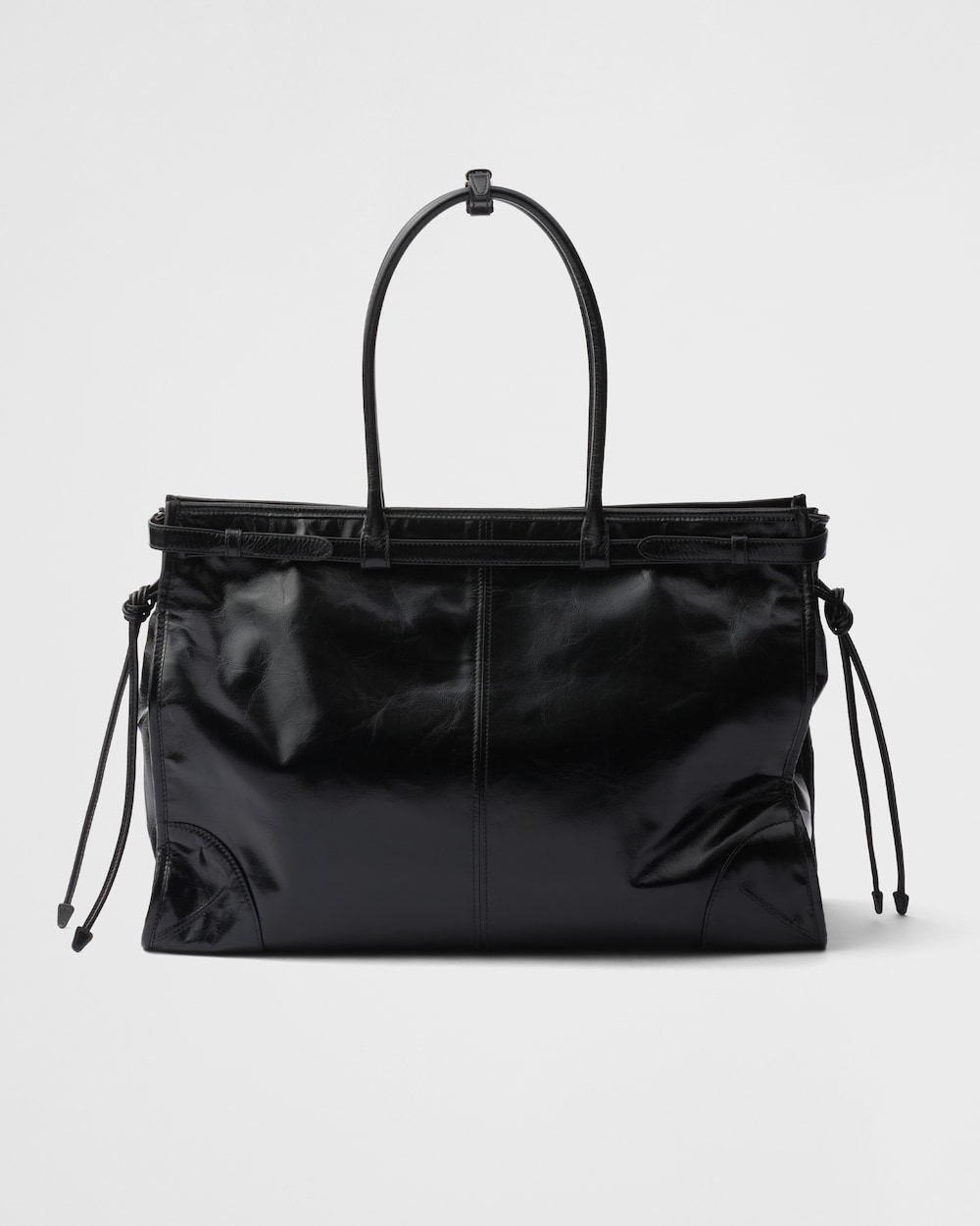 Prada Bonnie Extra Large Leather Handbag - Image 6